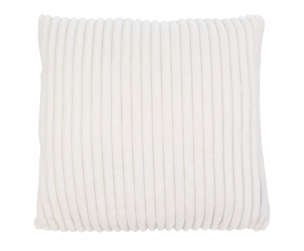 Kissen CORD weiß in weiß aus Polyester