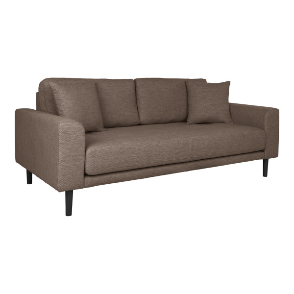 Sofa 2,5 Sitzer DROP LIDO in braun aus Stoff