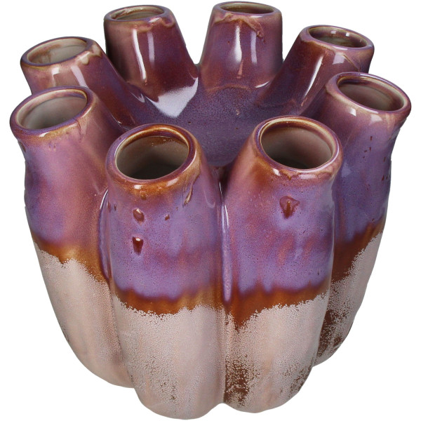 Vase STONEWARE in Purple aus Steingut