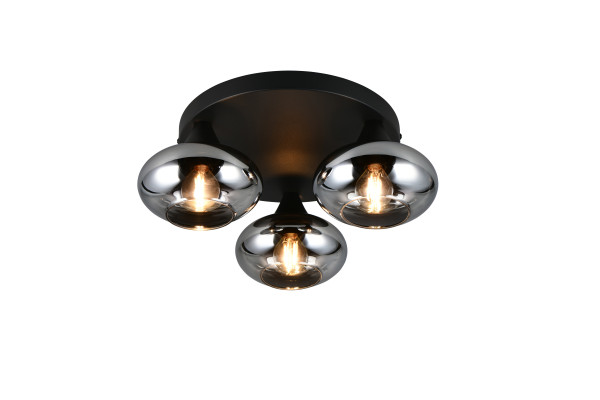 Deckenleuchte DIVINA in Smoke aus Glas