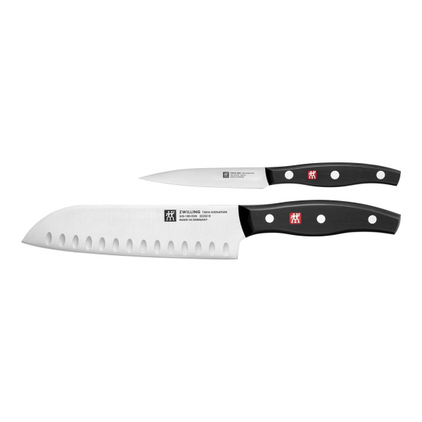 Messer-Set SIGNATURE in schwarz aus Materialmix