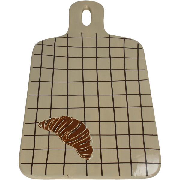 Tablett CROISSANT in beige aus Dolomit