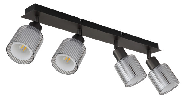 Strahler VILLEGAS in schwarz aus Metall