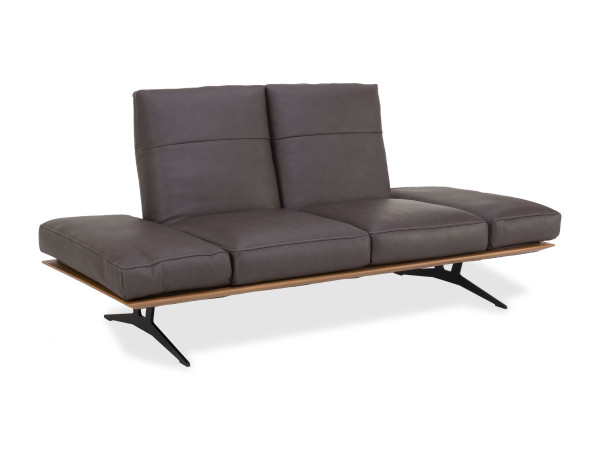 Sofa 2 Sitzer KOINOR FENDO in braun aus Leder