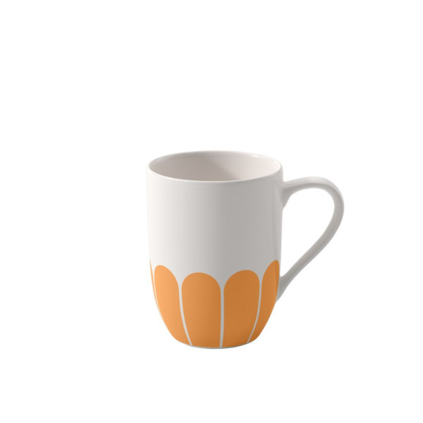 Becher Fleur soleil in weiß aus Bone China
