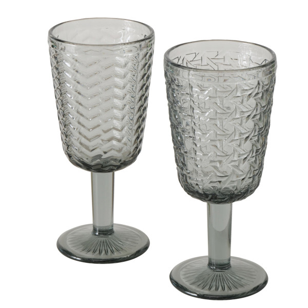 Weinglas KEANO in grau aus Glas