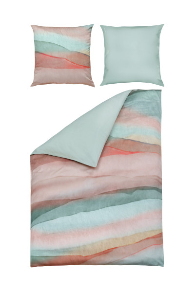 Bettwäsche IVY Satin in mehrfarbig aus Baumwolle