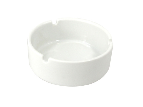 Aschenbecher WHITE in weiß aus Porzellan