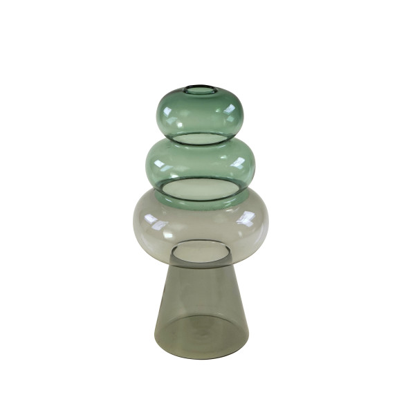 Vase BLOB in blau/grün aus Glas