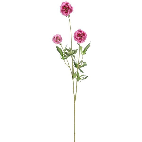 Kunstblume Scabiose in rosa aus Kunststoff