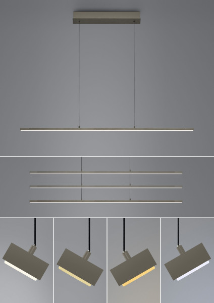 Pendelleuchte QUEENS 2.0 in taupe