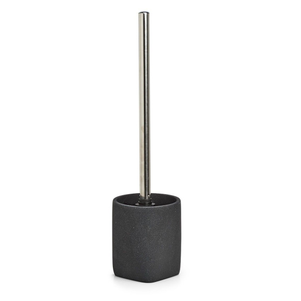 WC-Bürste DARK STONE in schwarz aus Polyresin
