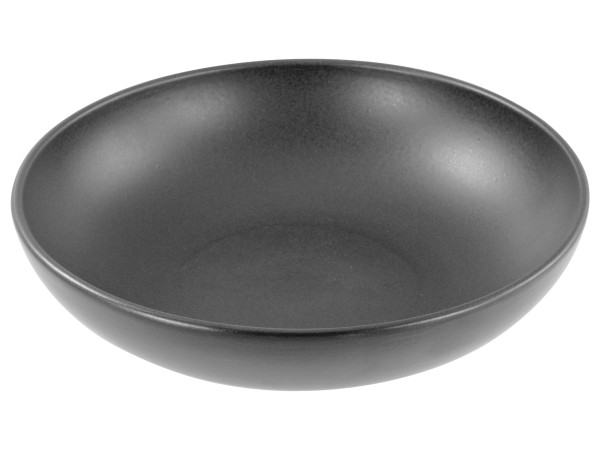 Servierschale UNO in schwarz aus Steinzeug