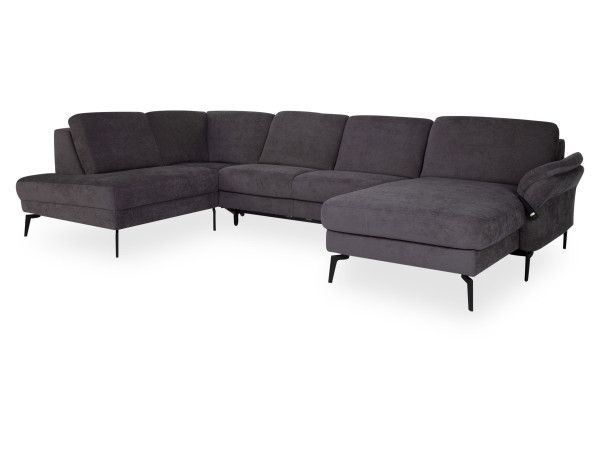 Polsterecke SYSTEMPOLSTER PURITY in anthrazit aus Stoff