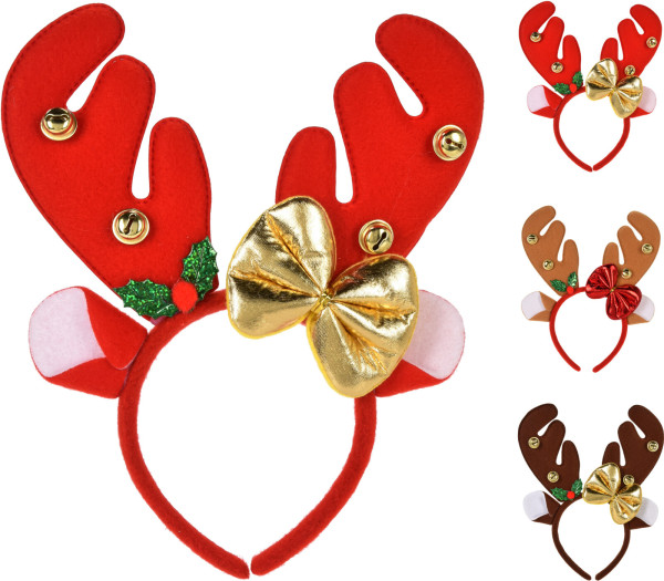 Haarreif REINDEER in mehrfarbig aus Polypropylen