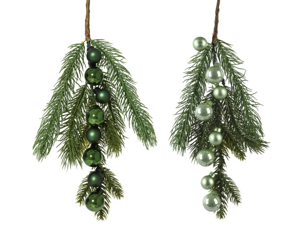 Tannenzweig in mehrfarbig aus Kunststoff