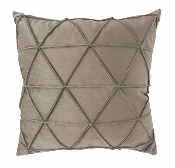 Kissen GLOSS taupe in taupe aus Polyester