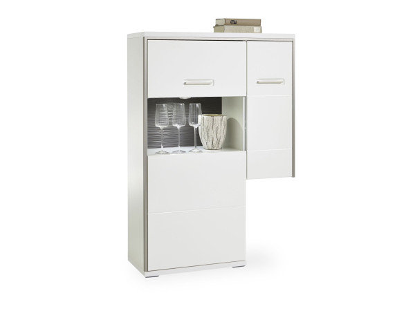 Highboard MARLON in weiß aus Dekor