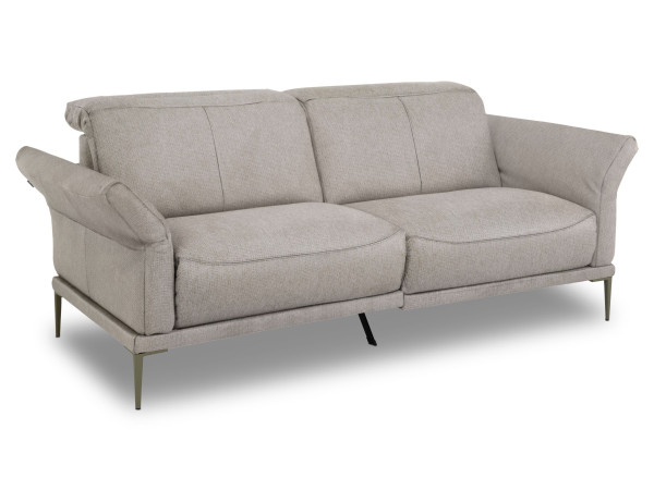 Sofa 2 Sitzer MONDO LILLIA in beige aus Leder