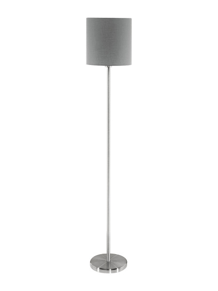 Stehleuchte PASTERI in Nickel aus Stahl