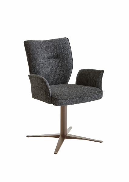 Polsterstuhl STUDIO-LINE in  Regina dark grey