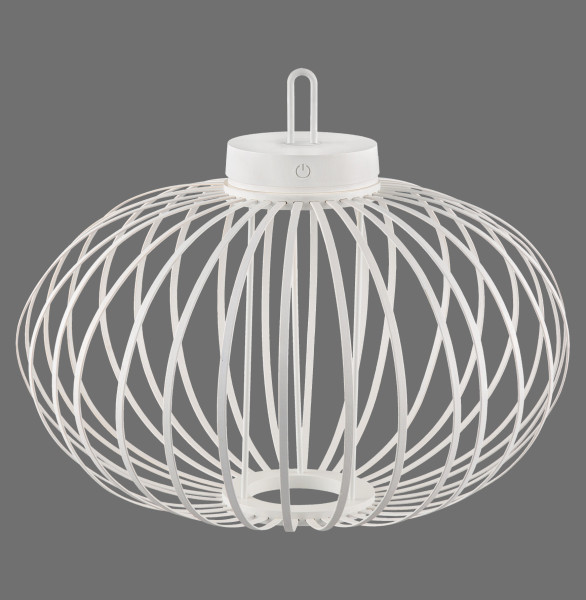 Pendelleuchte AKUBA LED in weiß aus Bambus