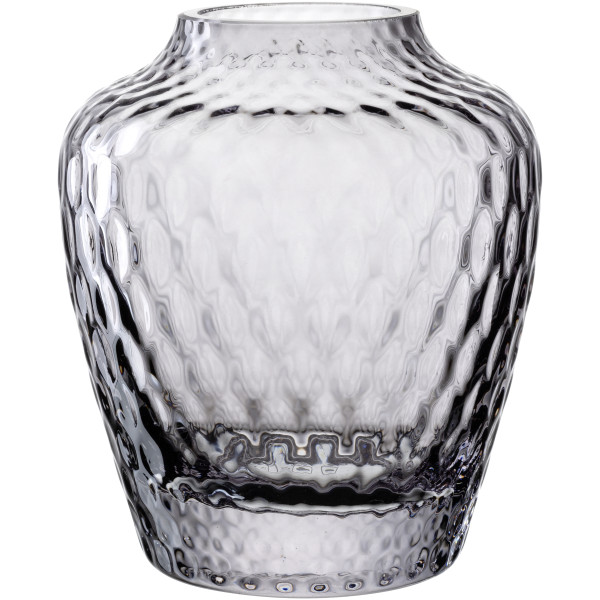 Vase GIULIA in grau aus Glas