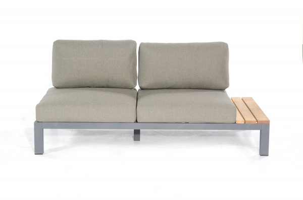 Loungeelement EQUILA in grau aus Aluminium