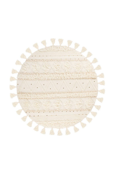 Teppich BOHIST in creme aus Mischgewebe