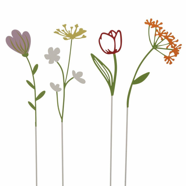 Topfstecker TALLO in mehrfarbig aus Eisen