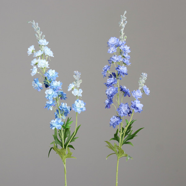 Kunstblume Delphinium in blau aus Kunststoff