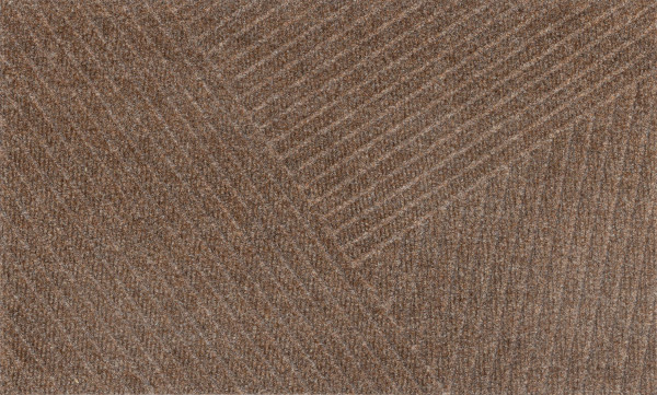 Fußmatte DUNE STRIPES TAUPE in grau aus Mischgewebe