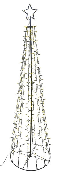 Weihnachtsbaum LED in schwarz aus Metall