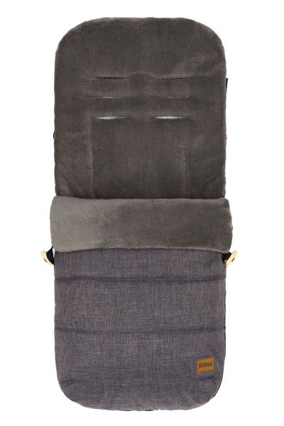 Winterfußsack LANIN in grau aus Stoff