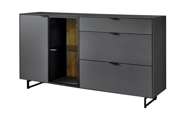 Sideboard witlake FORTINO in grau aus Lack