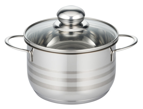 Topf ELO BRILLANT in silberfarben aus Edelstahl