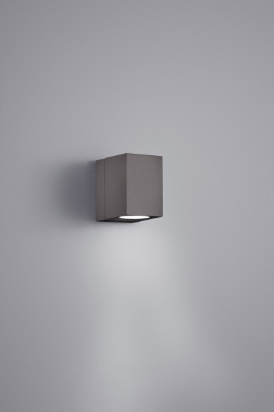 Wandleuchte TIBER in anthrazit aus Aluminium
