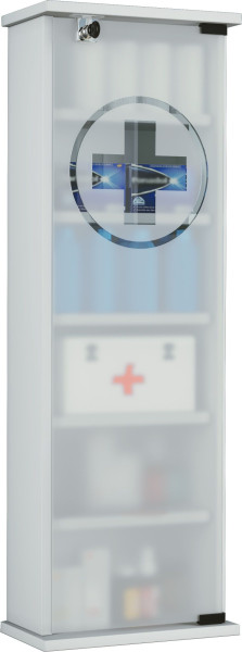 Medizinschrank OMAL XXL in  Weiß aus Folie