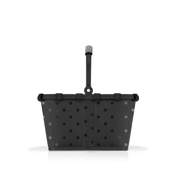carrybag reisenthel XS - GLOSSY dots blac in schwarz aus Polyester