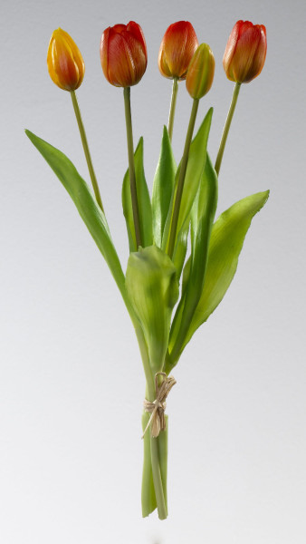Kunstblume TULPENBUND in orange aus Kunststoff