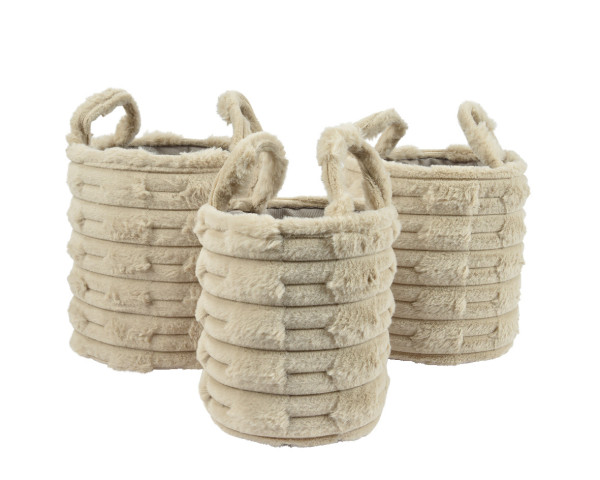 Korb TEDDY braun in braun aus Polyester
