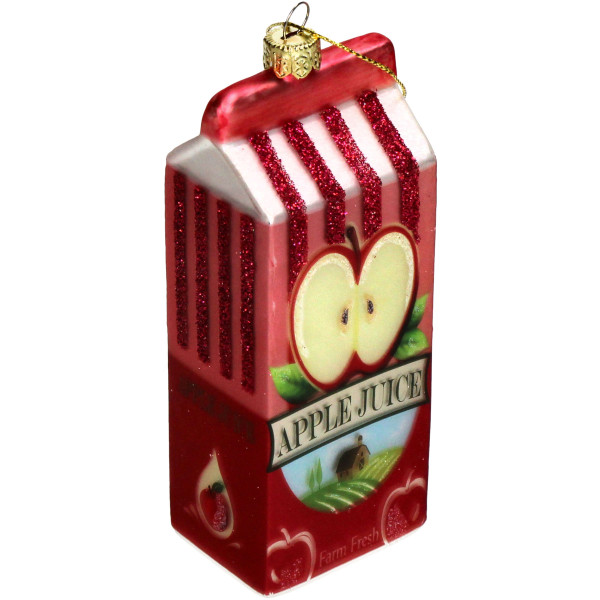Weihnachtskugel APPLE JUICE in rot aus Glas
