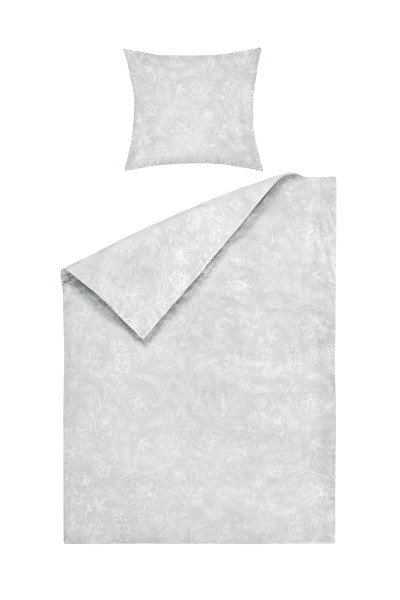 Bettwäsche NATALIA Satin in silberfarben