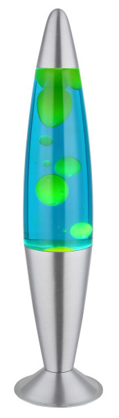Lavaleuchte LED BUBBLE silber in silberfarben aus Materialmix