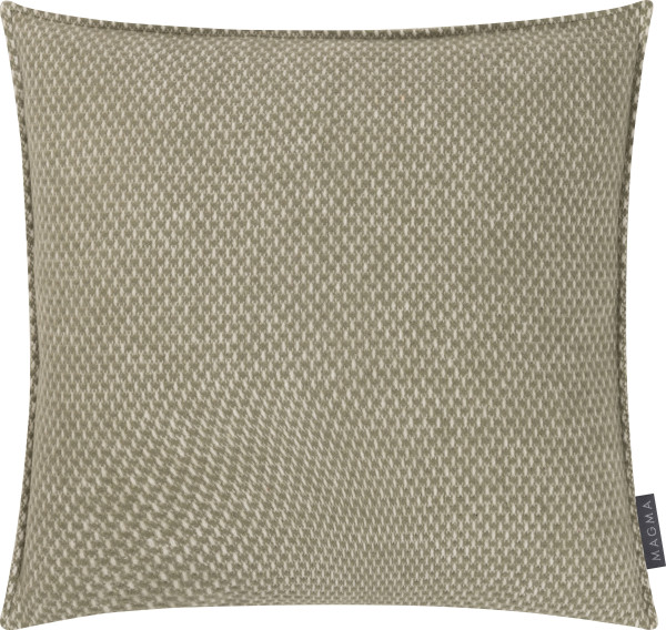 Kissenhülle JANIS khaki in Khaki aus Materialmix