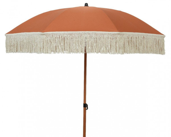 Sonnenschirm in terracotta aus Polyester