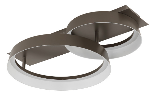 Deckenleuchte SYRAKUS in braun aus Metall