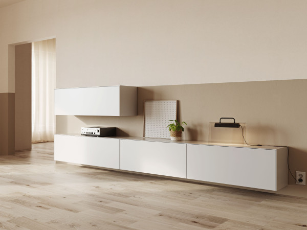 Schrank NEX PUR BOX in weiß aus Lack