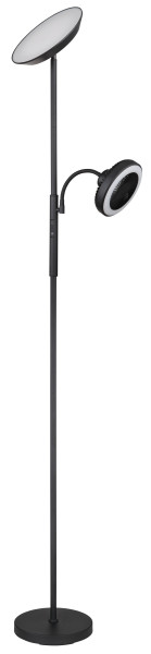 Deckenfluter DAVYD in schwarz aus Metall
