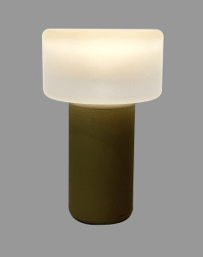 Tischleuchte HELL TINY Akku in beige aus Metall